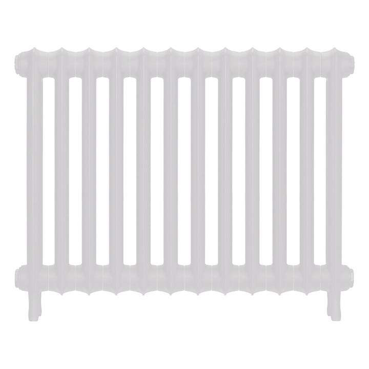 Emmeline II - Ceramic White Cast Iron Column Radiator H613mm x W828mm 2 Column - Wall Hung
