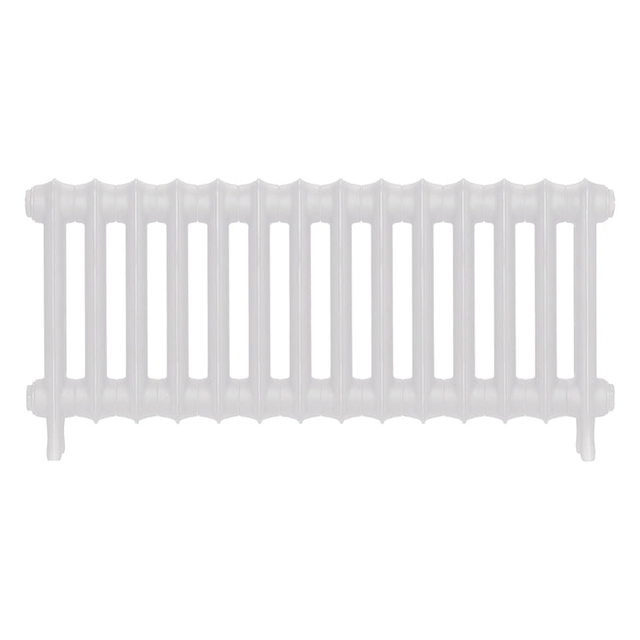 Emmeline II - Ceramic White Cast Iron Column Radiator H413mm x W961mm 2 Column - Wall Hung