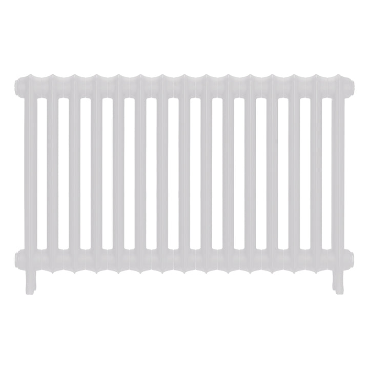 Emmeline II - Ceramic White Cast Iron Column Radiator H613mm x W1028mm 2 Column - Wall Hung