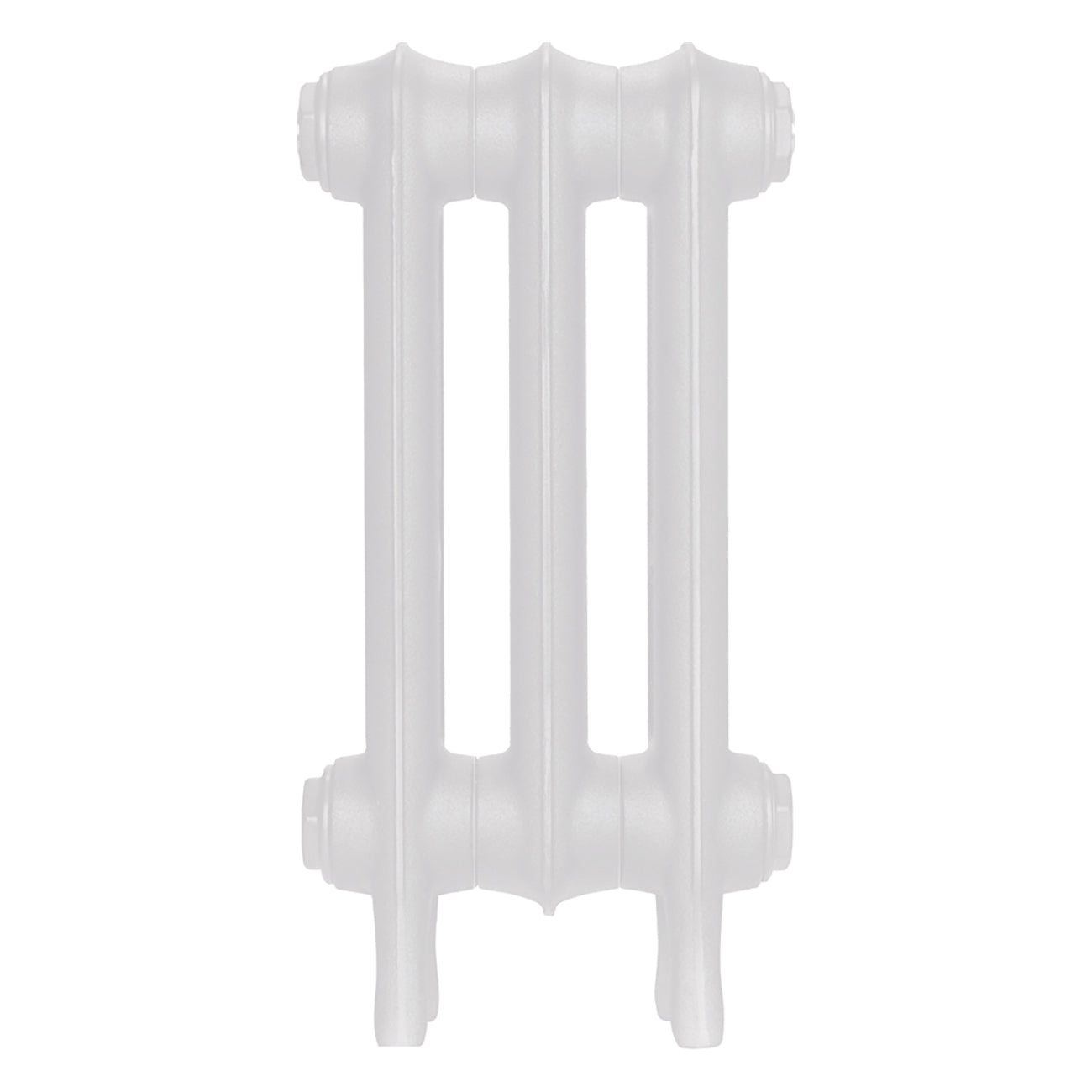 Emmeline II - Ceramic White Cast Iron Column Radiator H413mm x W230mm 2 Column - Wall Hung
