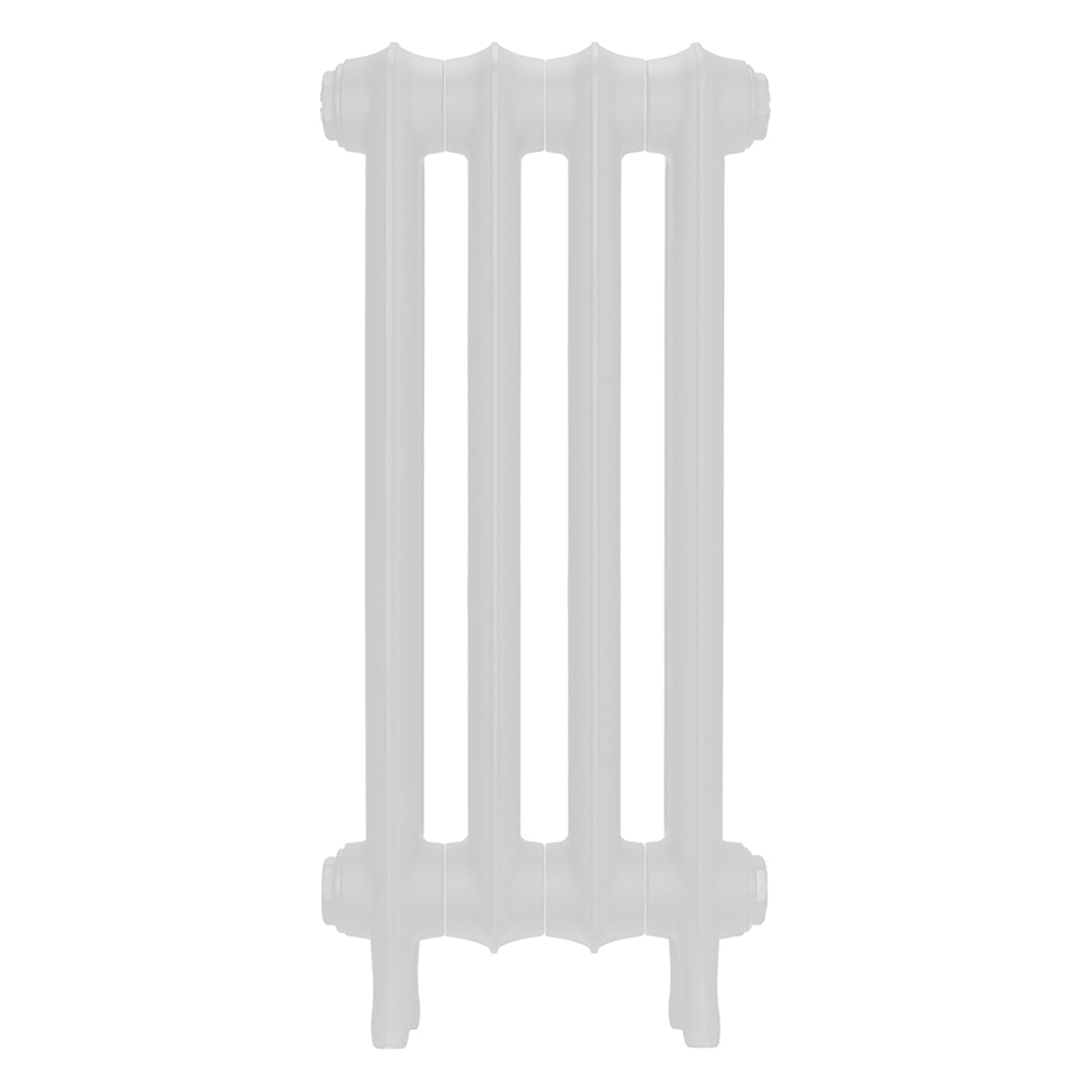 Emmeline II - Ceramic White Cast Iron Column Radiator H613mm x W296mm 2 Column - Wall Hung