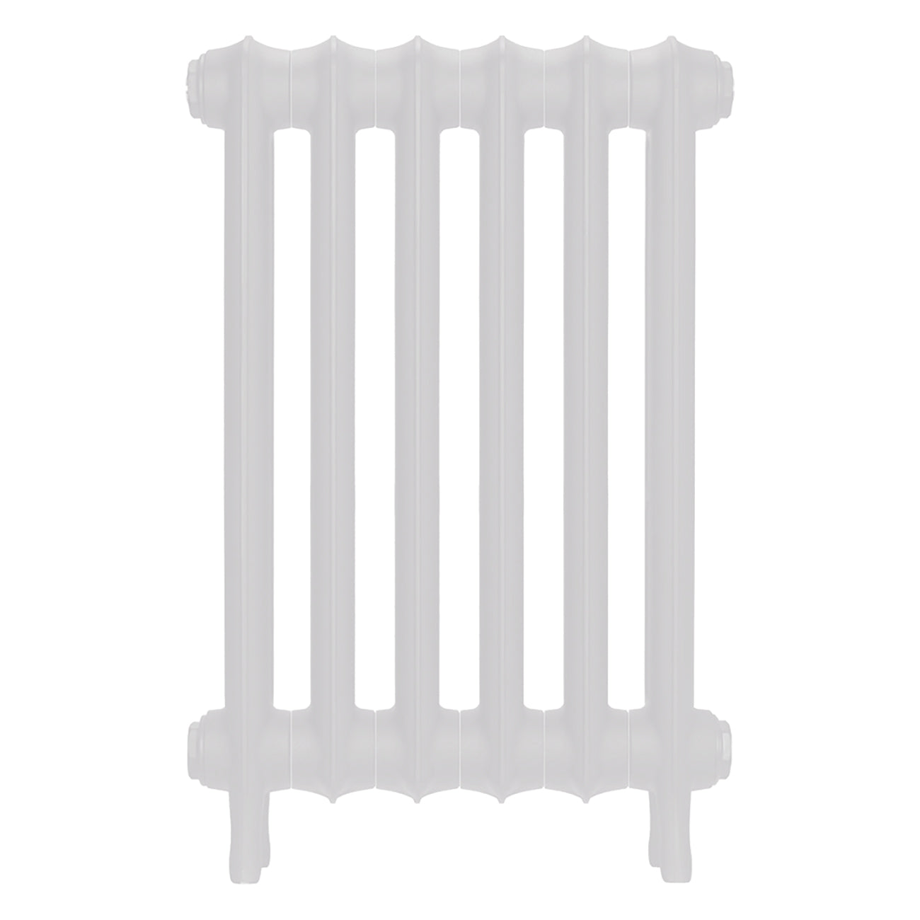 Emmeline II - Ceramic White Cast Iron Column Radiator H613mm x W429mm 2 Column - Wall Hung