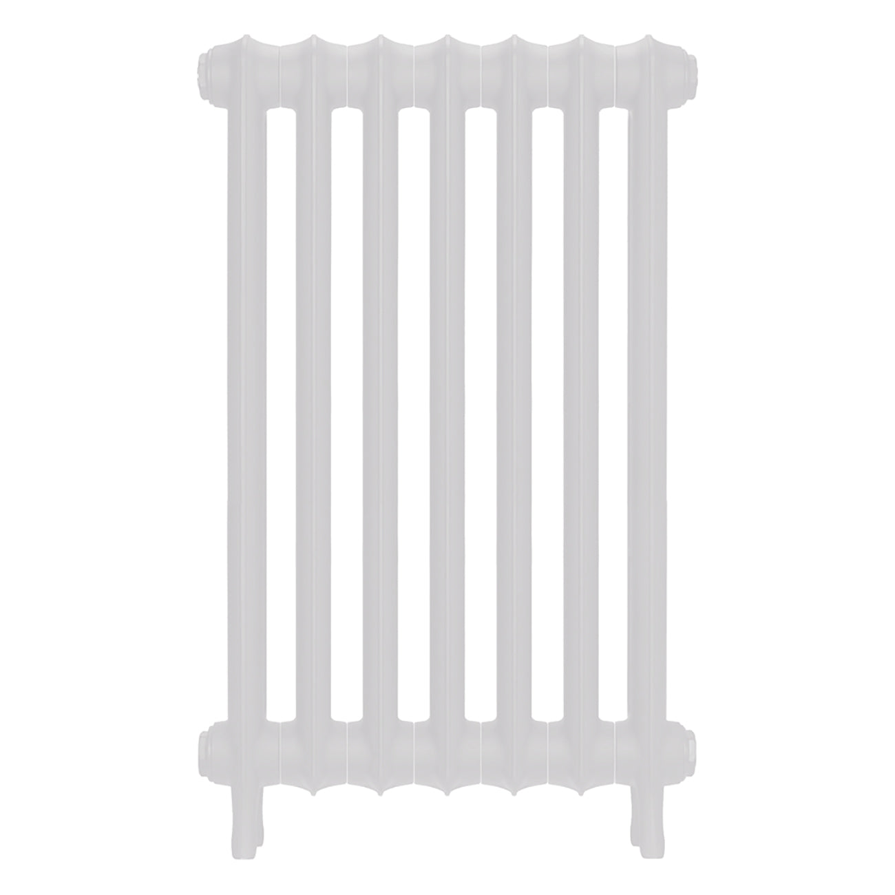 Emmeline II - Ceramic White Cast Iron Column Radiator H813mm x W496mm 2 Column - Wall Hung