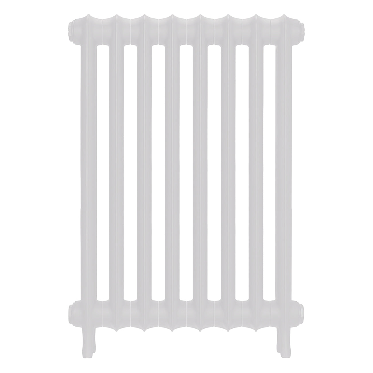 Emmeline II - Ceramic White Cast Iron Column Radiator H813mm x W562mm 2 Column - Wall Hung