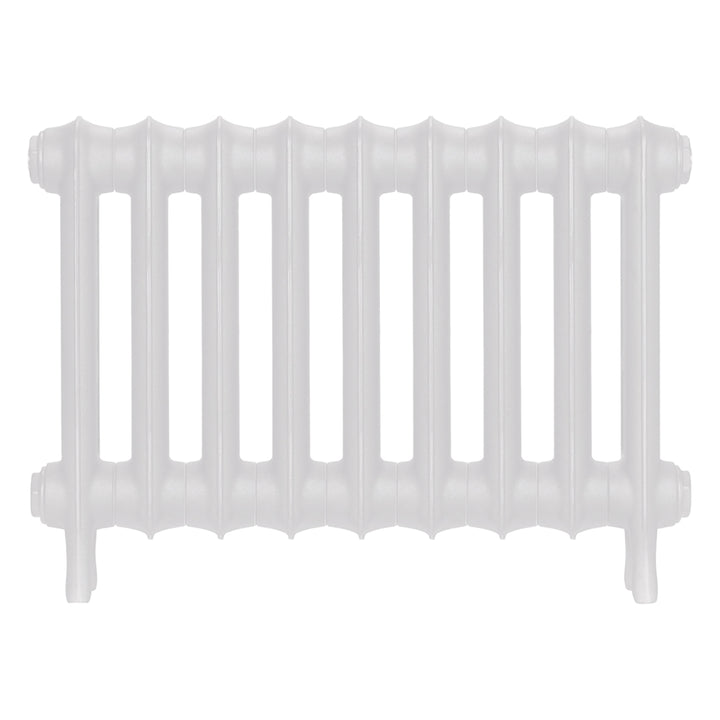 Emmeline II - Ceramic White Cast Iron Column Radiator H413mm x W629mm 2 Column - Wall Hung