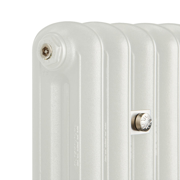 Emmeline II - Ceramic White Cast Iron Column Radiator H613mm x W1028mm 2 Column - Wall Hung