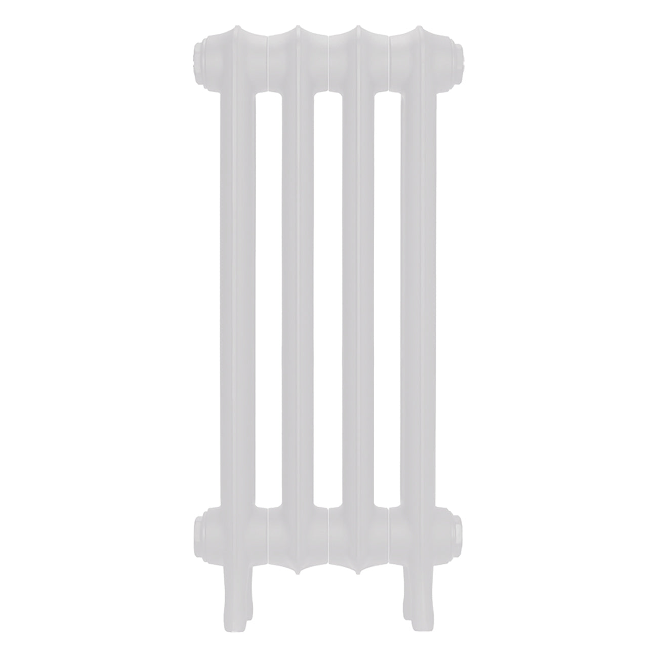 Emmeline III - Ceramic White Cast Iron Column Radiator H616mm x W296mm 3 Column - Wall Hung