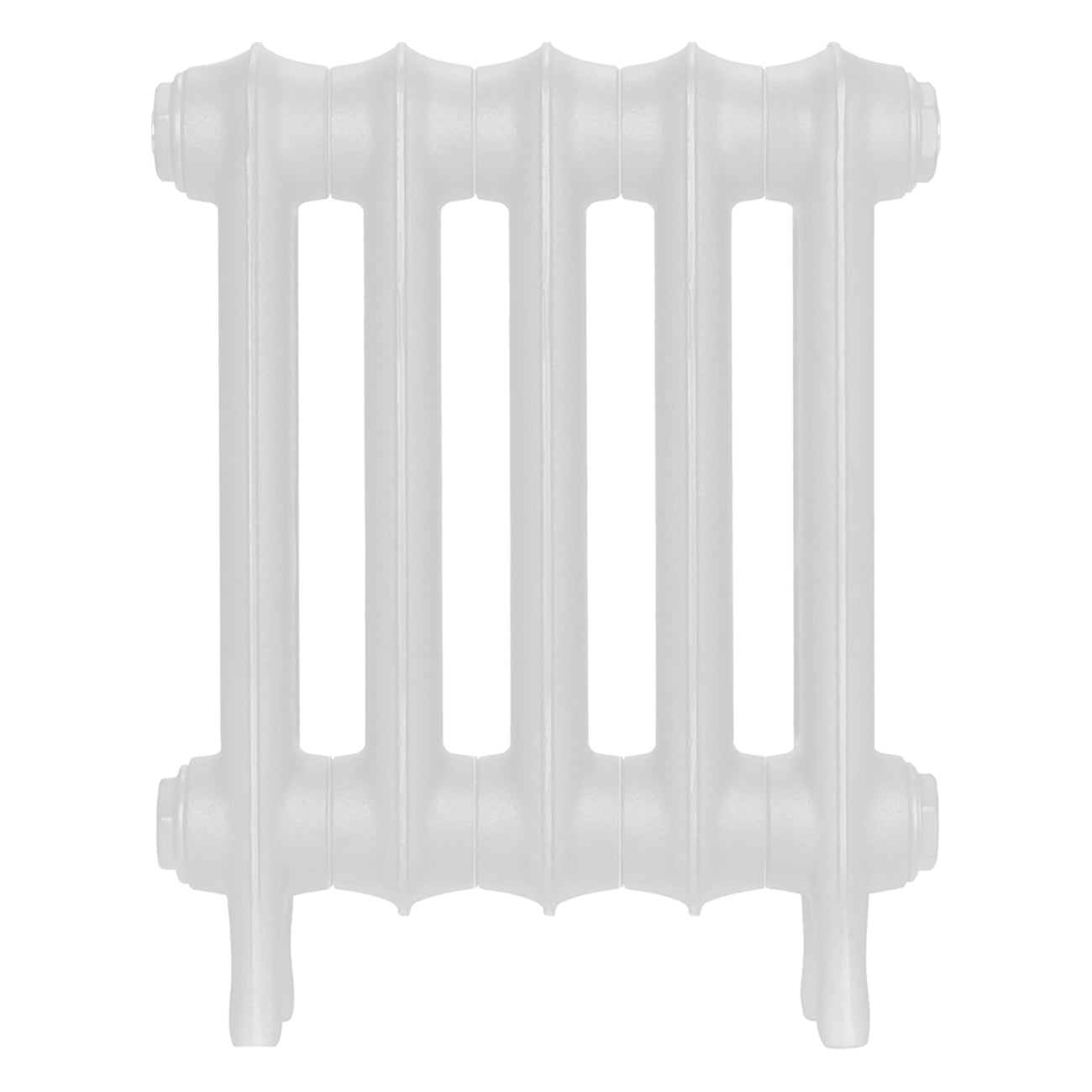 Emmeline III - Ceramic White Cast Iron Column Radiator H416mm x W363mm 3 Column - Wall Hung