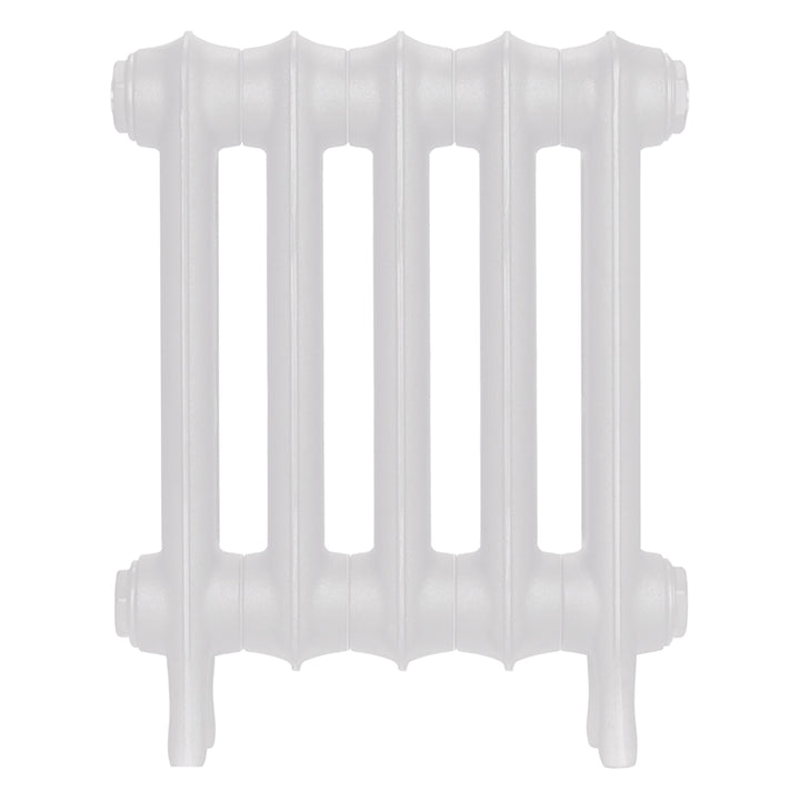 Emmeline III - Ceramic White Cast Iron Column Radiator H416mm x W363mm 3 Column - Wall Hung