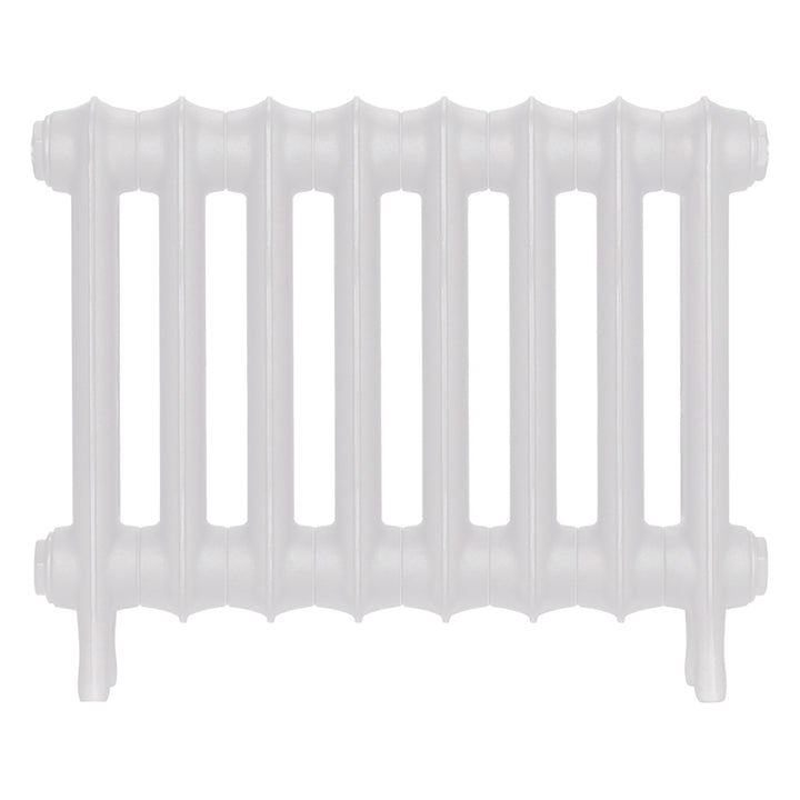 Emmeline III - Ceramic White Cast Iron Column Radiator H416mm x W562mm 3 Column - Wall Hung