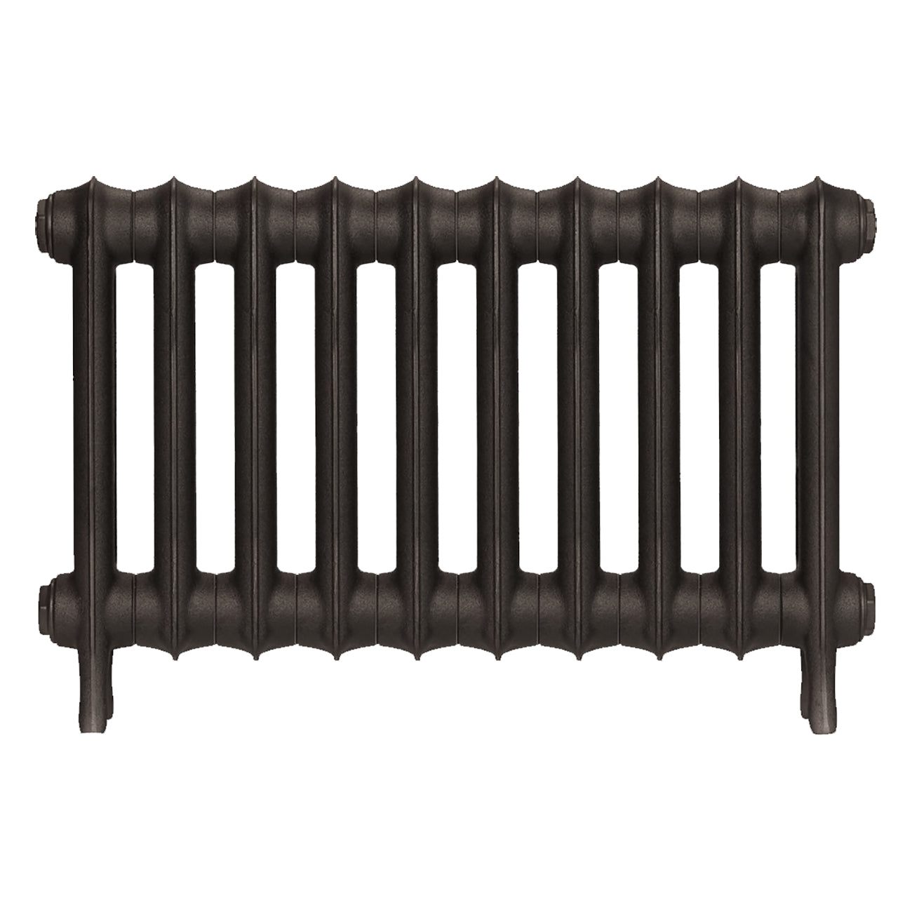 Emmeline I - Grey Bronze Cast Iron Column Radiator H407mm x W695mm 1 Column - Wall Hung