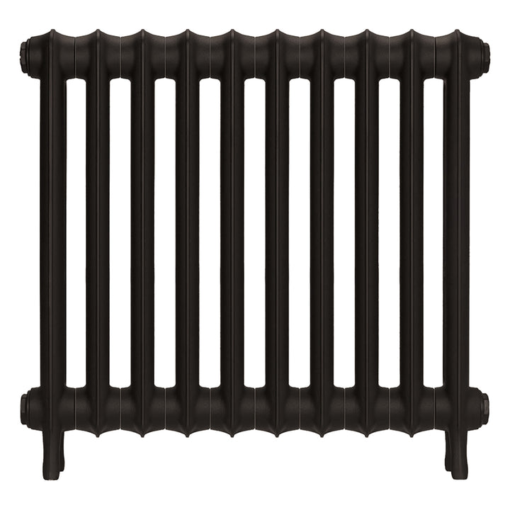 Emmeline I - Grey Bronze Cast Iron Column Radiator H607mm x W695mm 1 Column - Wall Hung