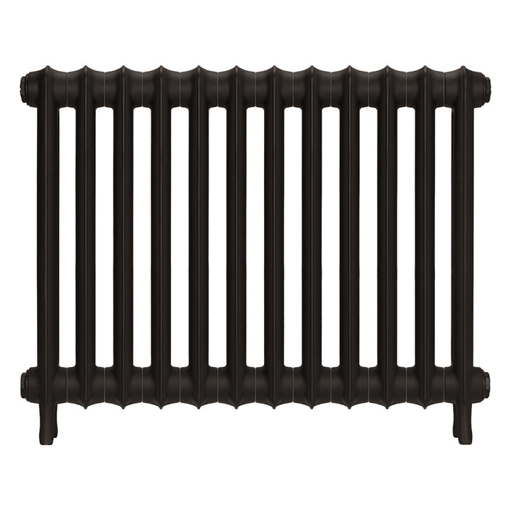 Emmeline I - Grey Bronze Cast Iron Column Radiator H607mm x W828mm 1 Column - Wall Hung