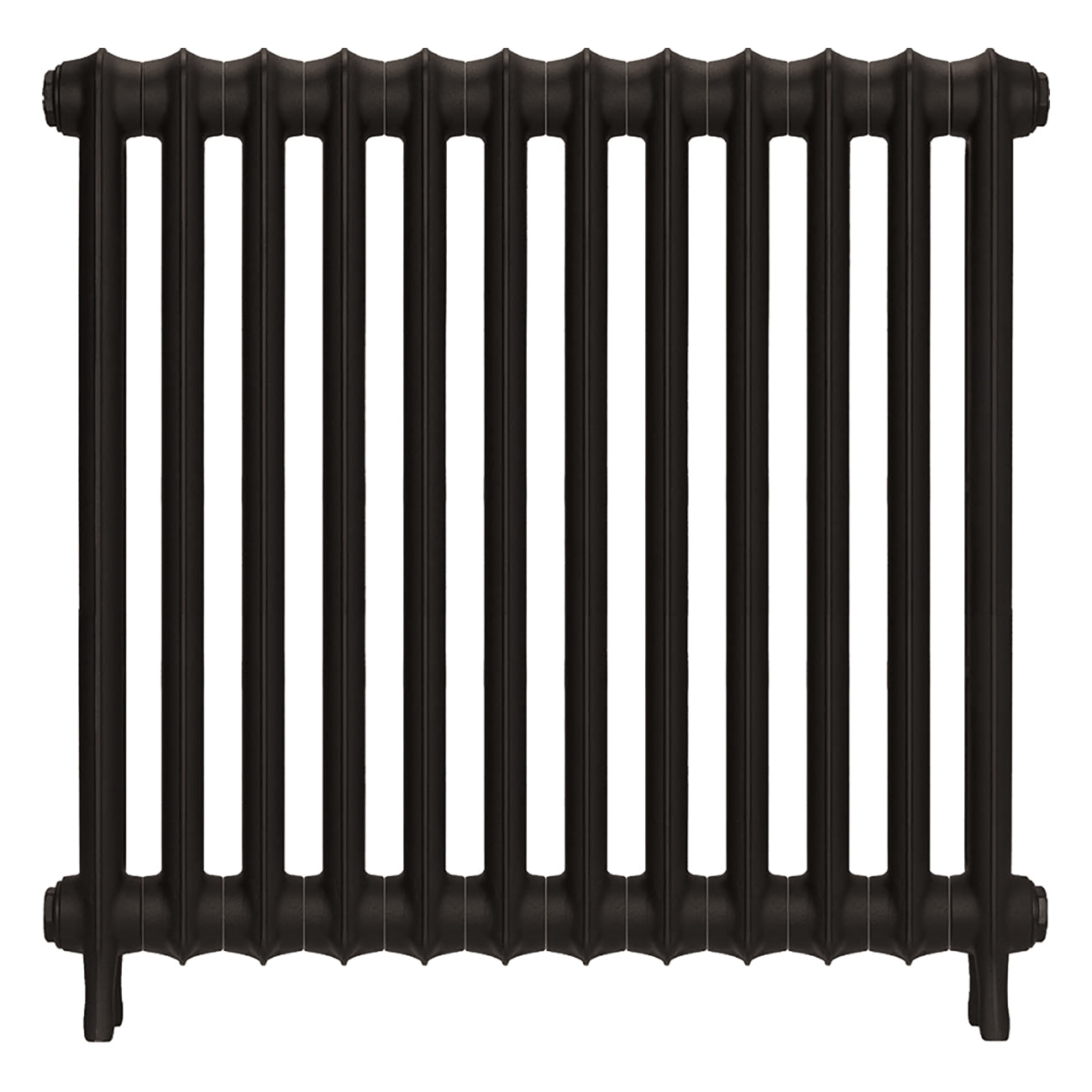 Emmeline I - Grey Bronze Cast Iron Column Radiator H807mm x W828mm 1 Column - Wall Hung