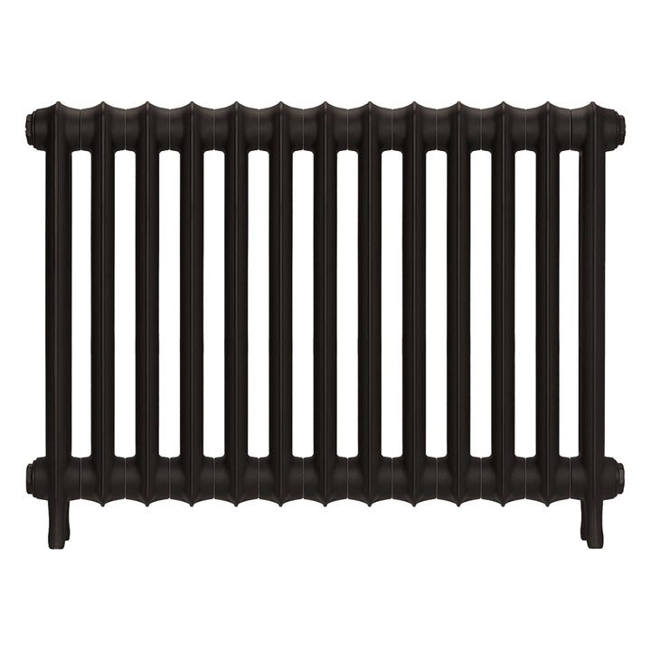 Emmeline I - Grey Bronze Cast Iron Column Radiator H607mm x W895mm 1 Column - Wall Hung