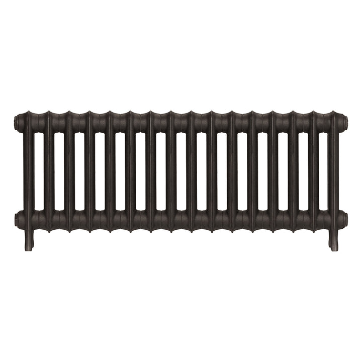 Emmeline I - Grey Bronze Cast Iron Column Radiator H407mm x W1094mm 1 Column - Wall Hung