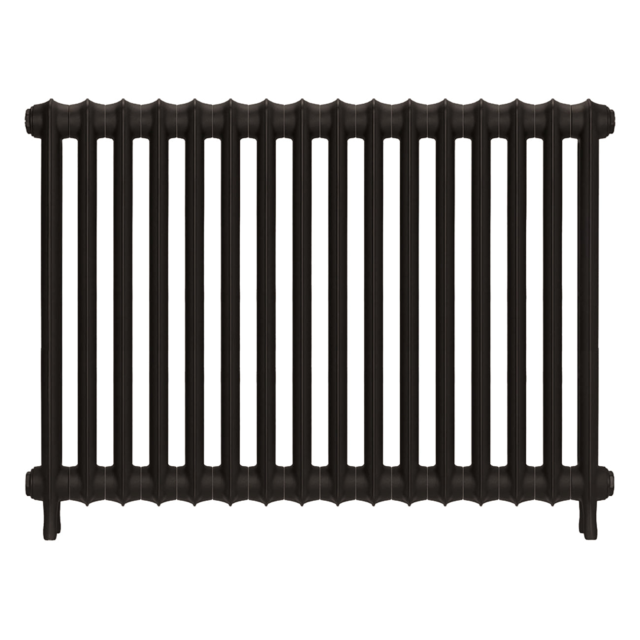 Emmeline I - Grey Bronze Cast Iron Column Radiator H807mm x W1094mm 1 Column - Wall Hung