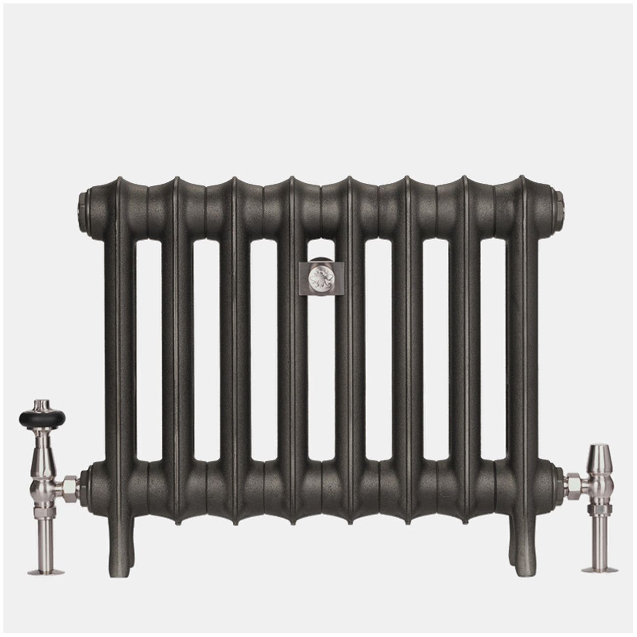 Emmeline I - Grey Bronze Cast Iron Column Radiator H465mm x W1028mm 1 Column - Floor Standing