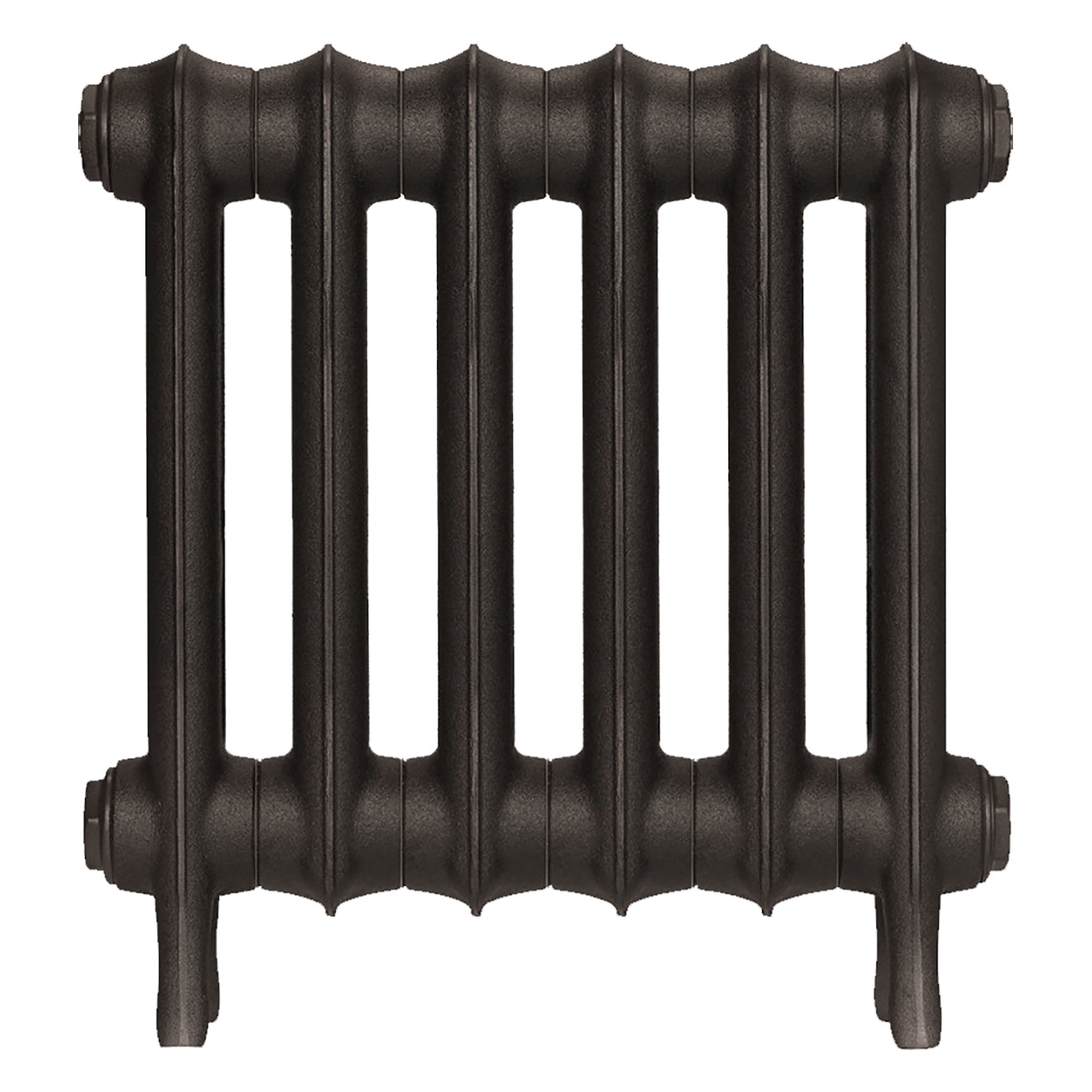 Emmeline I - Grey Bronze Cast Iron Column Radiator H407mm x W429mm 1 Column - Wall Hung
