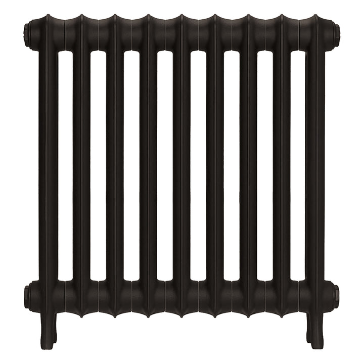 Emmeline I - Grey Bronze Cast Iron Column Radiator H607mm x W629mm 1 Column - Wall Hung
