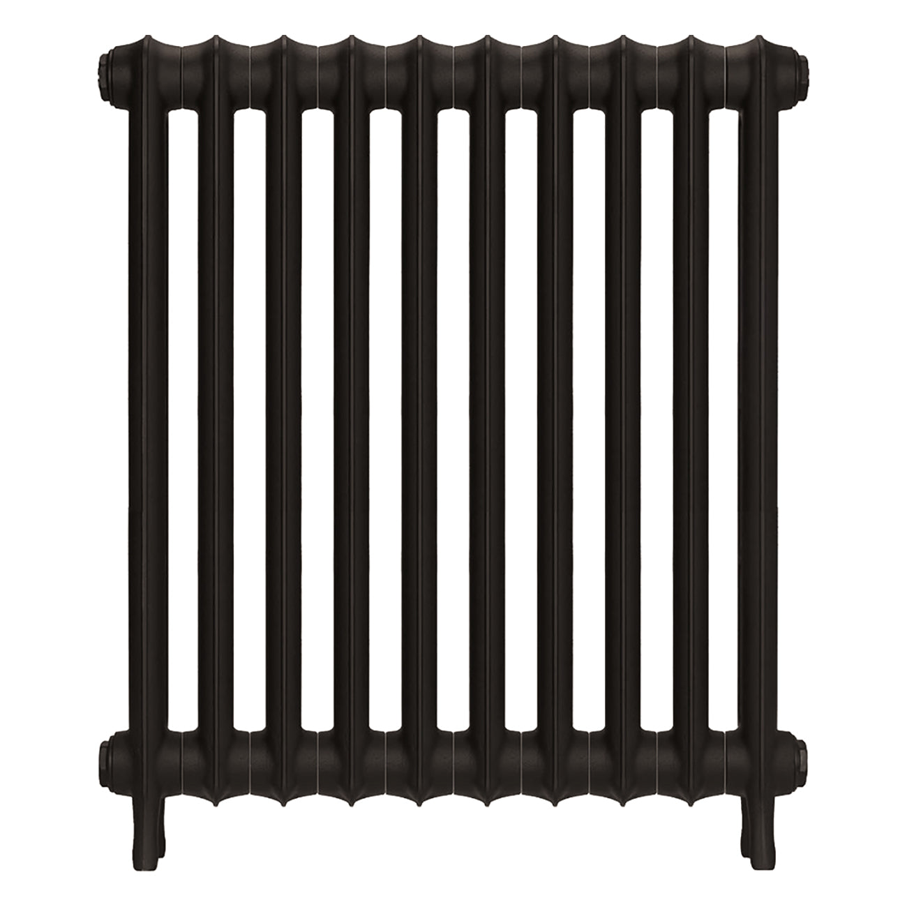 Emmeline II - Grey Bronze Cast Iron Column Radiator H813mm x W695mm 2 Column - Wall Hung