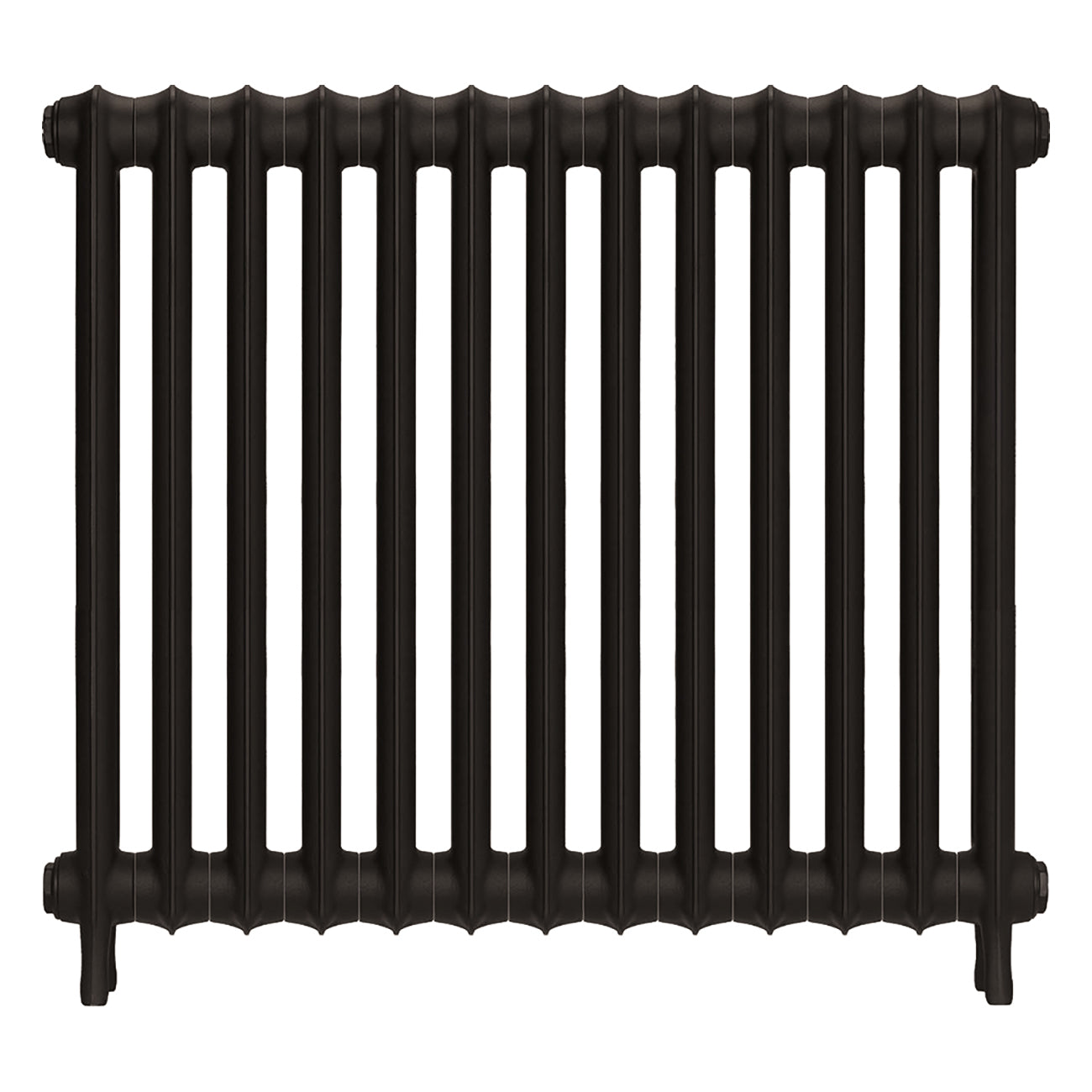 Emmeline II - Grey Bronze Cast Iron Column Radiator H813mm x W895mm 2 Column - Wall Hung