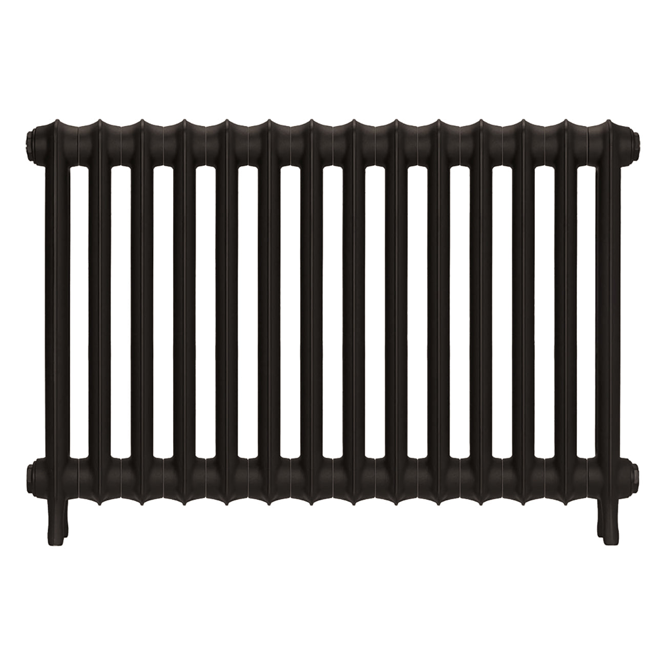 Emmeline II - Grey Bronze Cast Iron Column Radiator H613mm x W961mm 2 Column - Wall Hung
