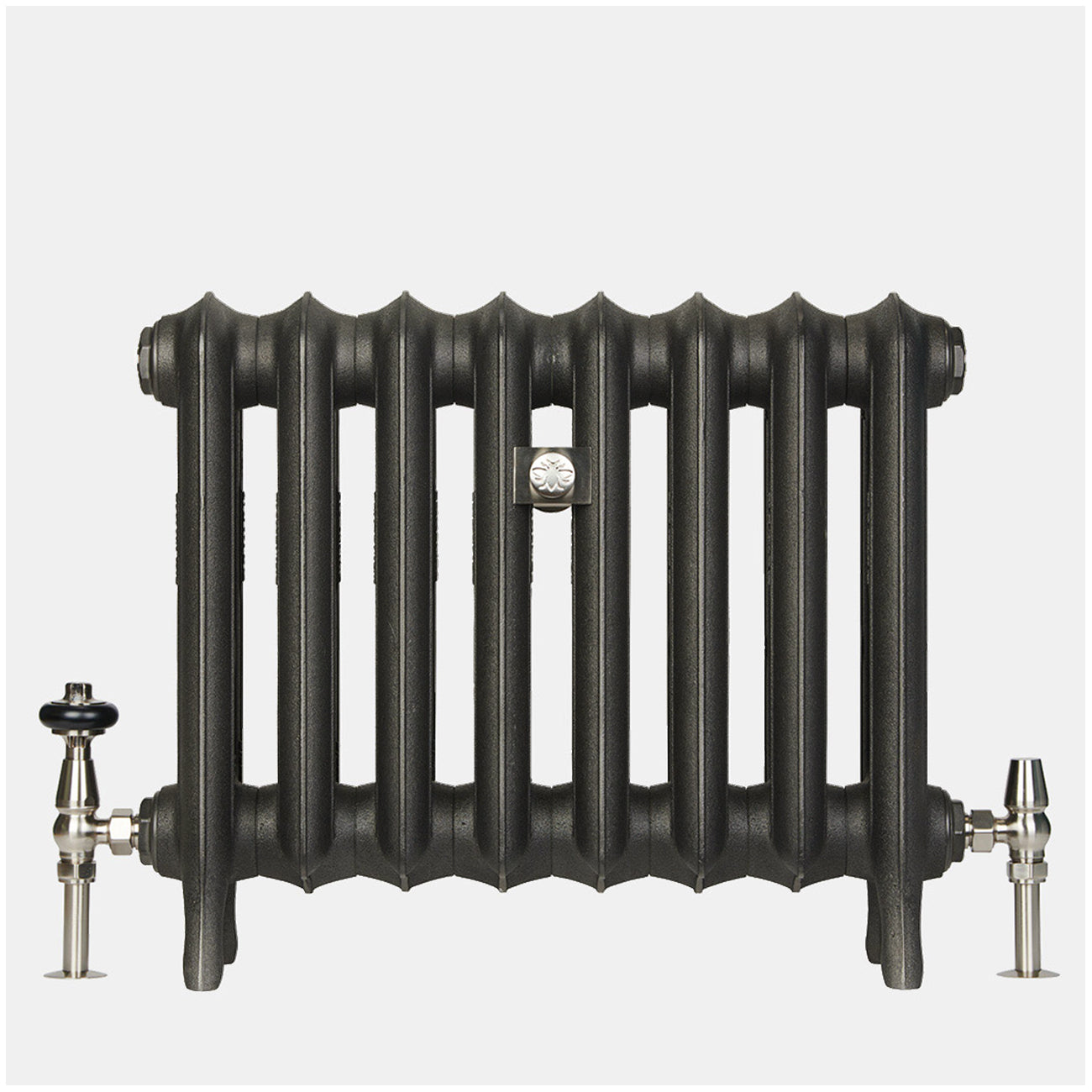 Emmeline II - Grey Bronze Cast Iron Column Radiator H470mm x W828mm 2 Column - Floor Standing