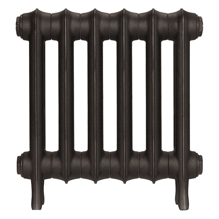 Emmeline II - Grey Bronze Cast Iron Column Radiator H413mm x W429mm 2 Column - Wall Hung