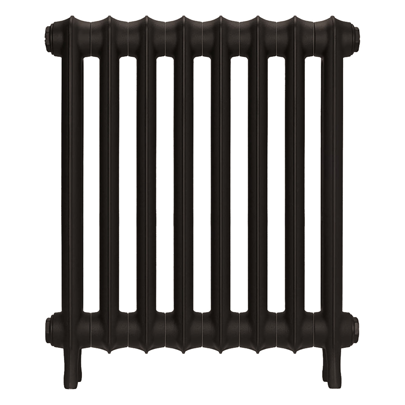 Emmeline II - Grey Bronze Cast Iron Column Radiator H613mm x W562mm 2 Column - Wall Hung