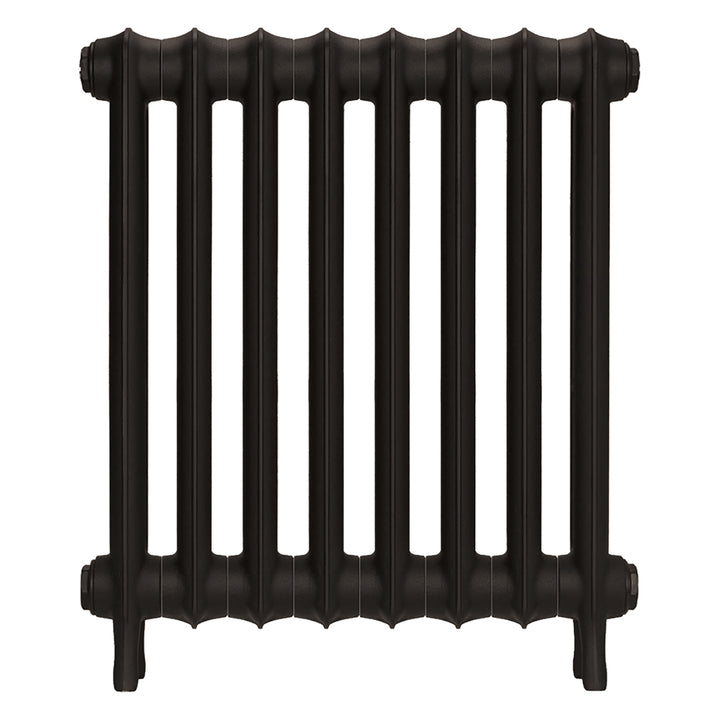 Emmeline II - Grey Bronze Cast Iron Column Radiator H613mm x W562mm 2 Column - Wall Hung