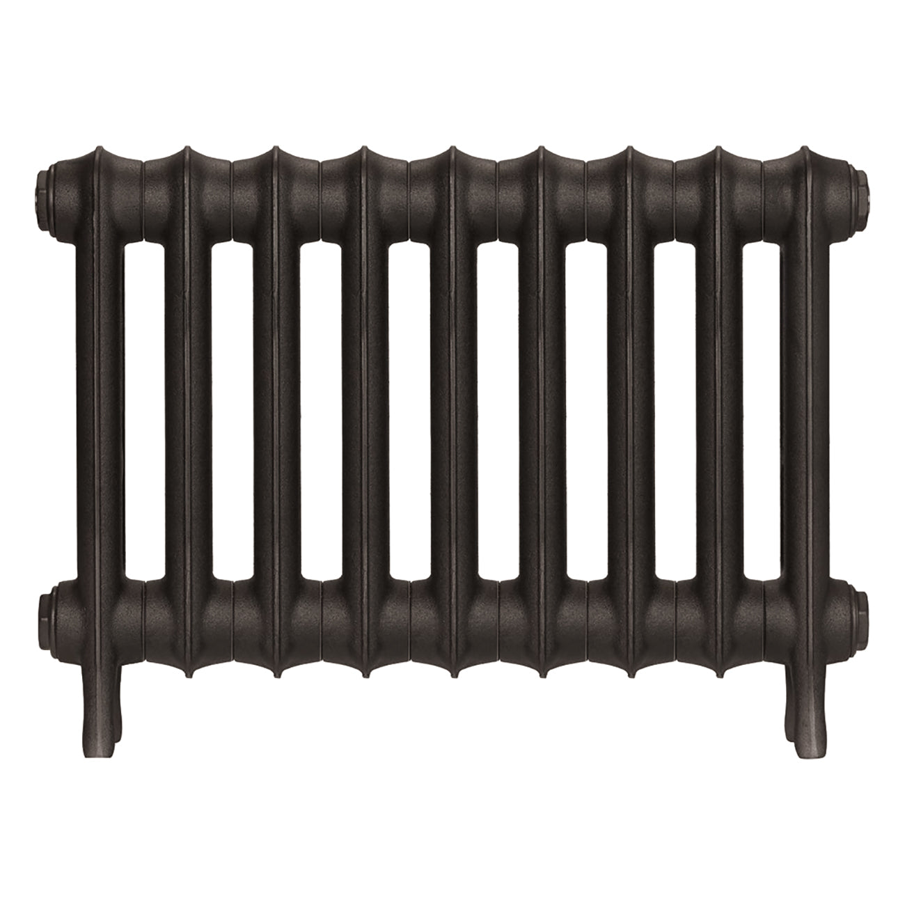 Emmeline II - Grey Bronze Cast Iron Column Radiator H413mm x W629mm 2 Column - Wall Hung