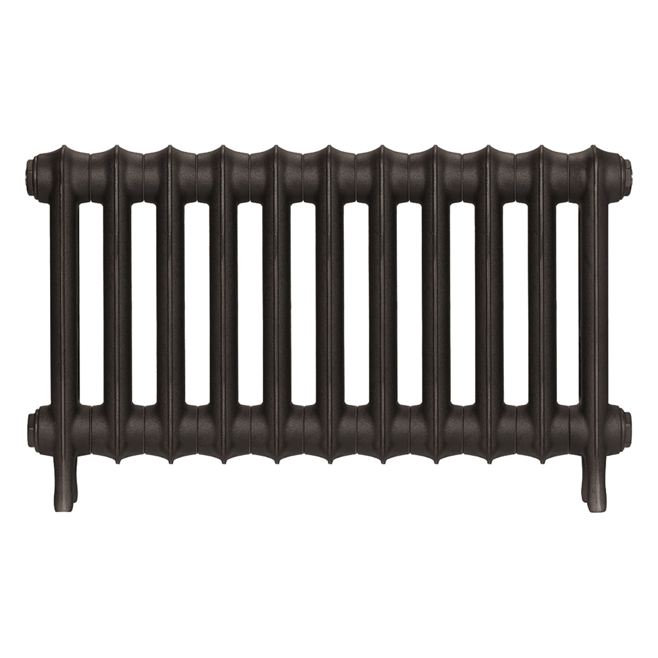 Emmeline III - Grey Bronze Cast Iron Column Radiator H416mm x W762mm 3 Column - Wall Hung