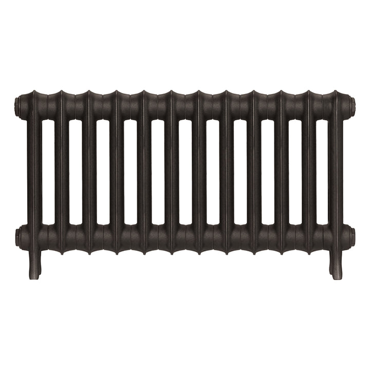 Emmeline III - Grey Bronze Cast Iron Column Radiator H416mm x W828mm 3 Column - Wall Hung