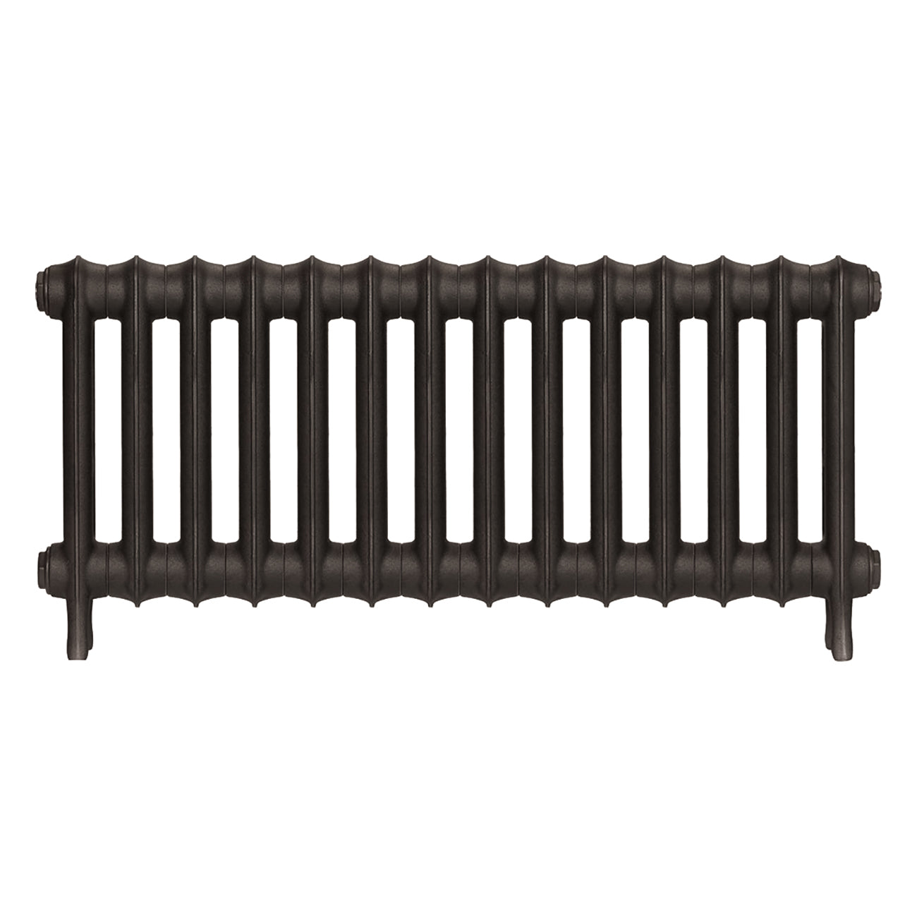 Emmeline III - Grey Bronze Cast Iron Column Radiator H416mm x W961mm 3 Column - Wall Hung