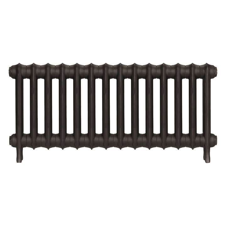 Emmeline III - Grey Bronze Cast Iron Column Radiator H416mm x W961mm 3 Column - Wall Hung