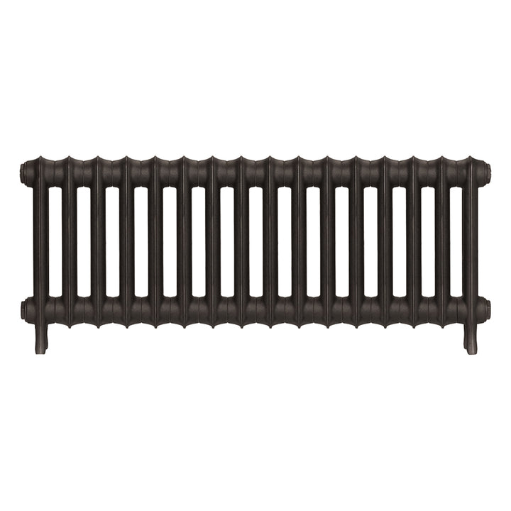 Emmeline III - Grey Bronze Cast Iron Column Radiator H416mm x W1094mm 3 Column - Wall Hung