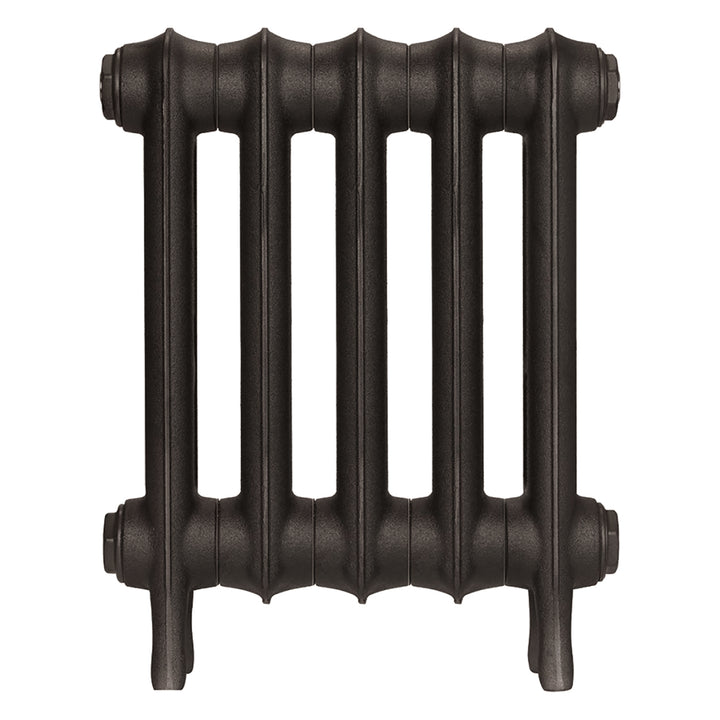 Emmeline III - Grey Bronze Cast Iron Column Radiator H416mm x W363mm 3 Column - Wall Hung