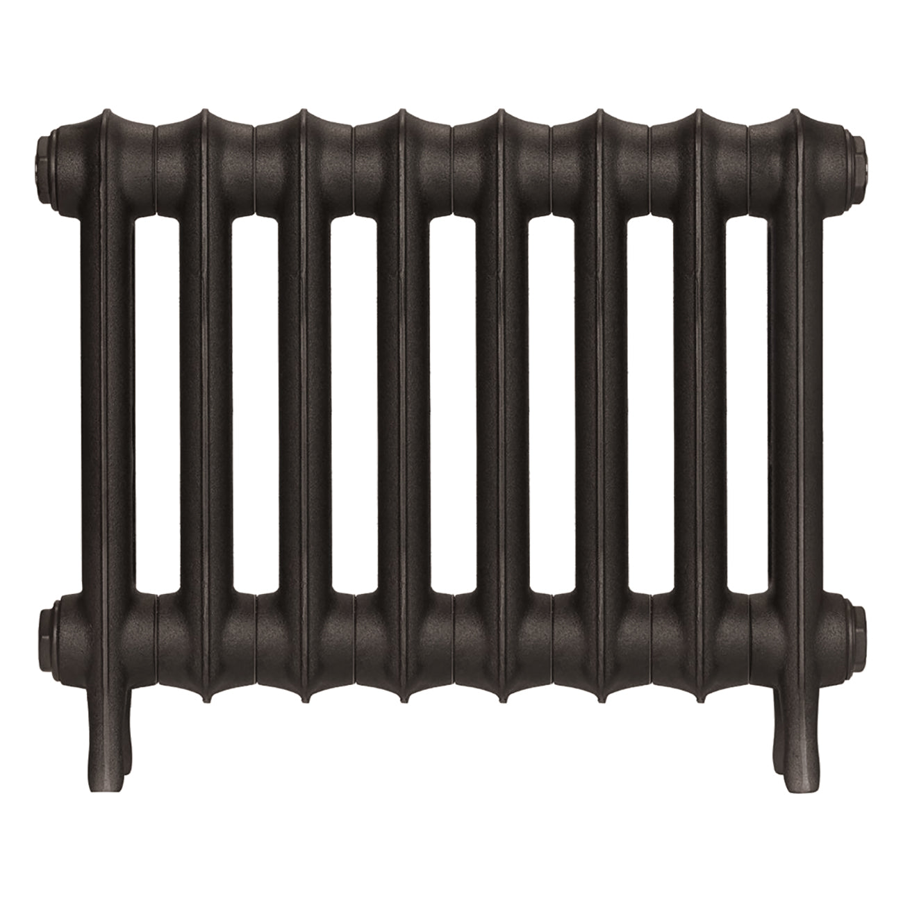 Emmeline III - Grey Bronze Cast Iron Column Radiator H416mm x W562mm 3 Column - Wall Hung