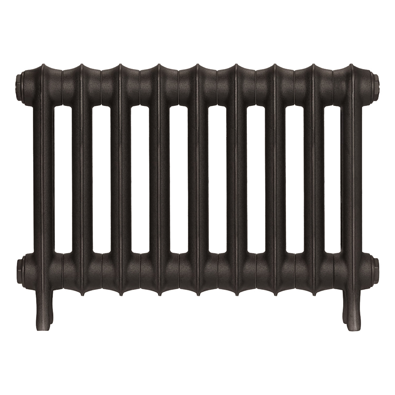 Emmeline III - Grey Bronze Cast Iron Column Radiator H416mm x W629mm 3 Column - Wall Hung