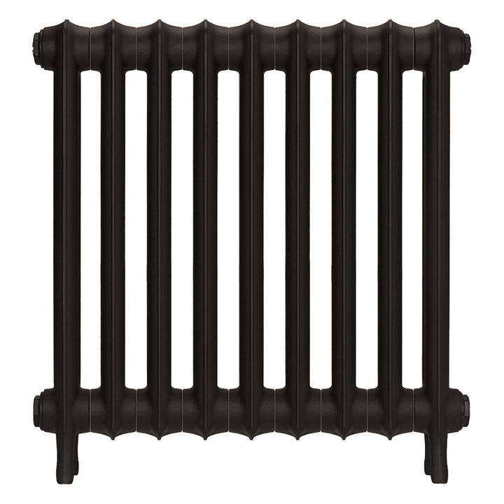 Emmeline III - Grey Bronze Cast Iron Column Radiator H616mm x W629mm 3 Column - Wall Hung