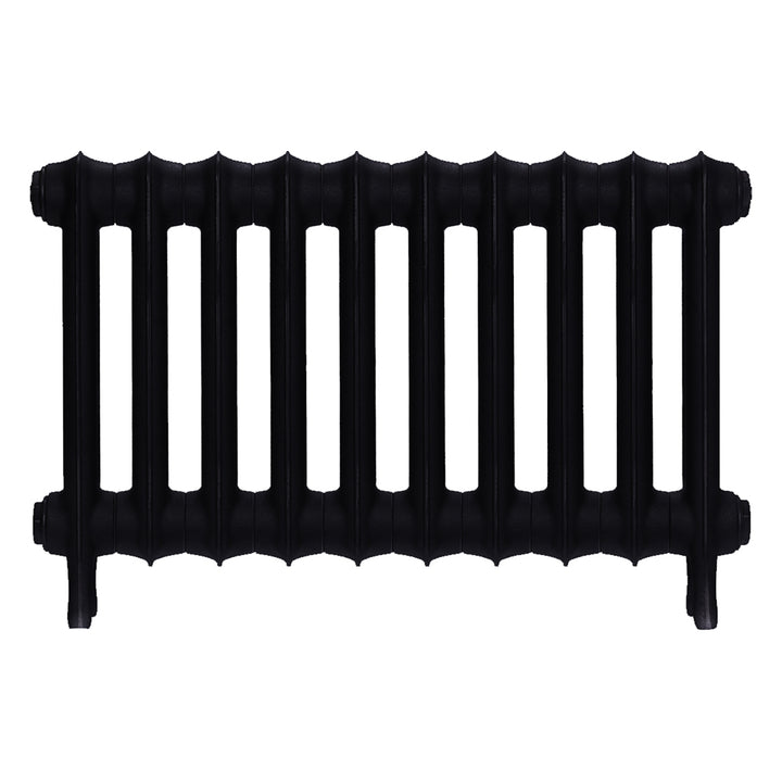 Emmeline I - Matt Black Cast Iron Column Radiator H407mm x W695mm 1 Column - Wall Hung