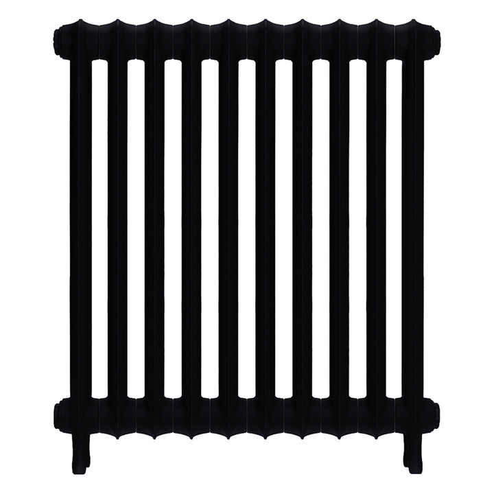 Emmeline I - Matt Black Cast Iron Column Radiator H807mm x W695mm 1 Column - Wall Hung