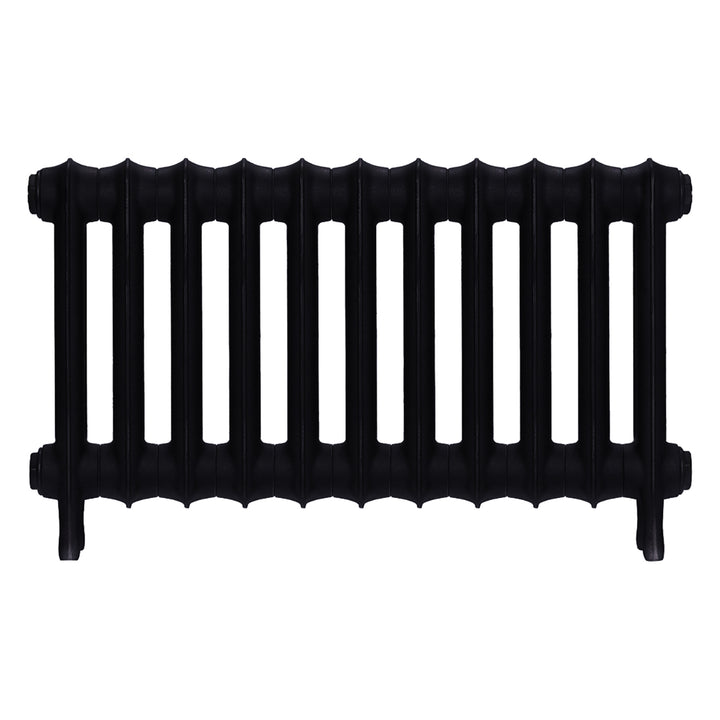 Emmeline I - Matt Black Cast Iron Column Radiator H407mm x W762mm 1 Column - Wall Hung