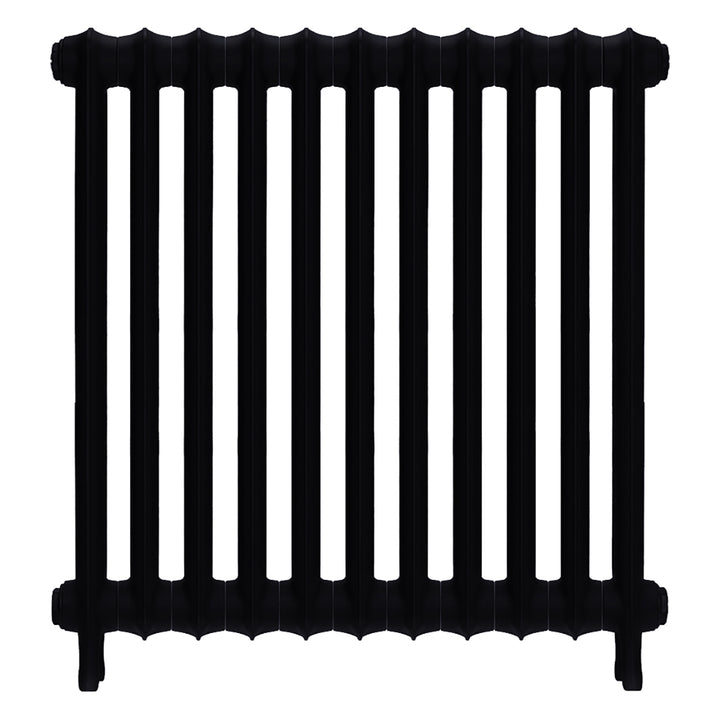 Emmeline I - Matt Black Cast Iron Column Radiator H807mm x W762mm 1 Column - Wall Hung
