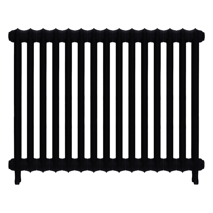 Emmeline I - Matt Black Cast Iron Column Radiator H807mm x W1028mm 1 Column - Wall Hung