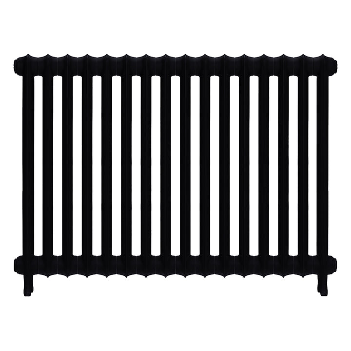 Emmeline I - Matt Black Cast Iron Column Radiator H807mm x W1094mm 1 Column - Wall Hung