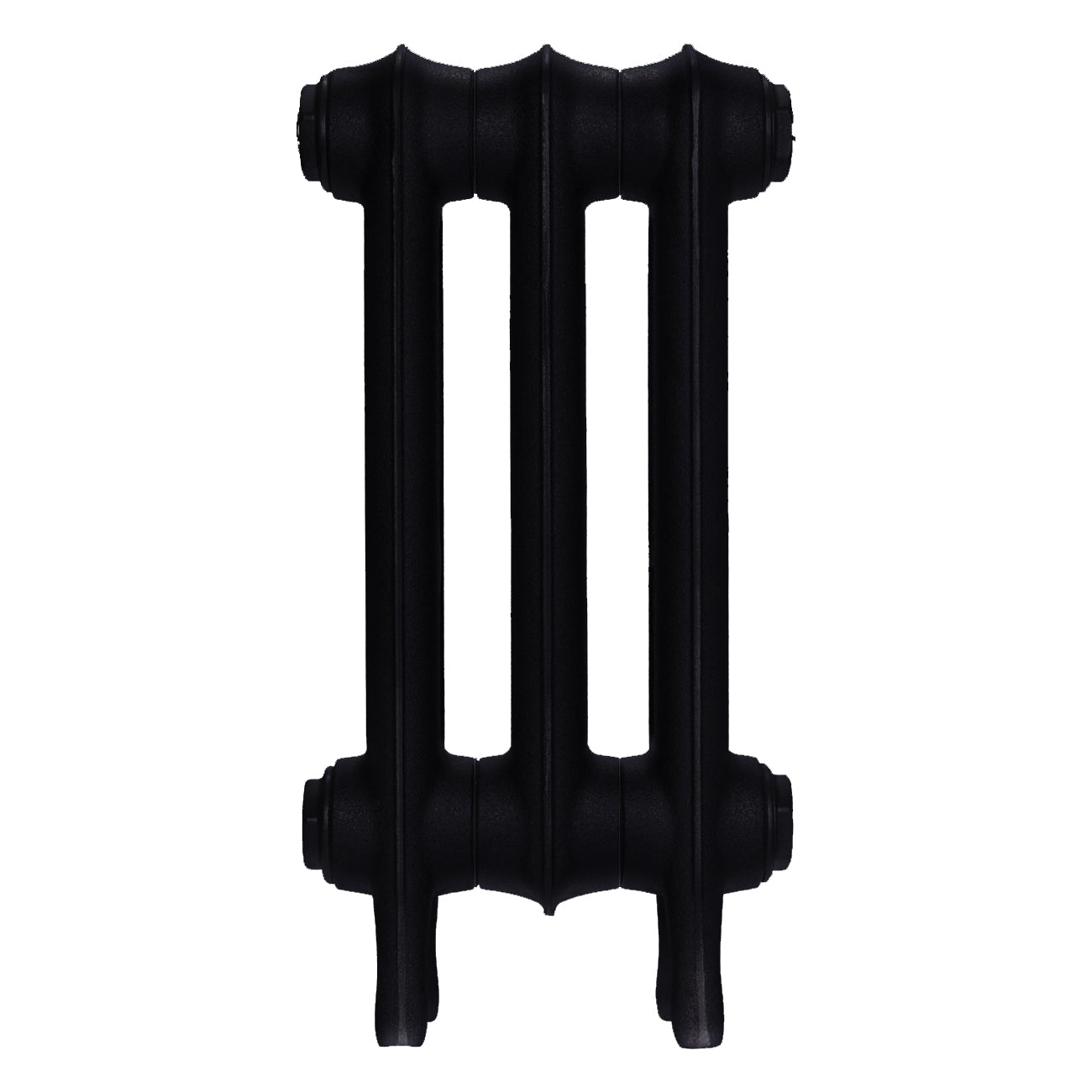 Emmeline I - Matt Black Cast Iron Column Radiator H407mm x W230mm 1 Column - Wall Hung