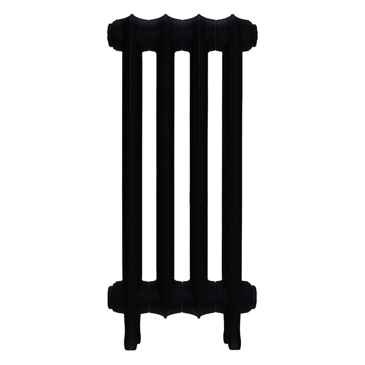 Emmeline I - Matt Black Cast Iron Column Radiator H607mm x W296mm 1 Column - Wall Hung