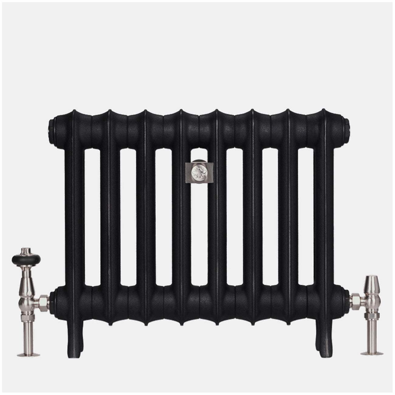 Emmeline I - Matt Black Cast Iron Column Radiator H465mm x W961mm 1 Column - Floor Standing